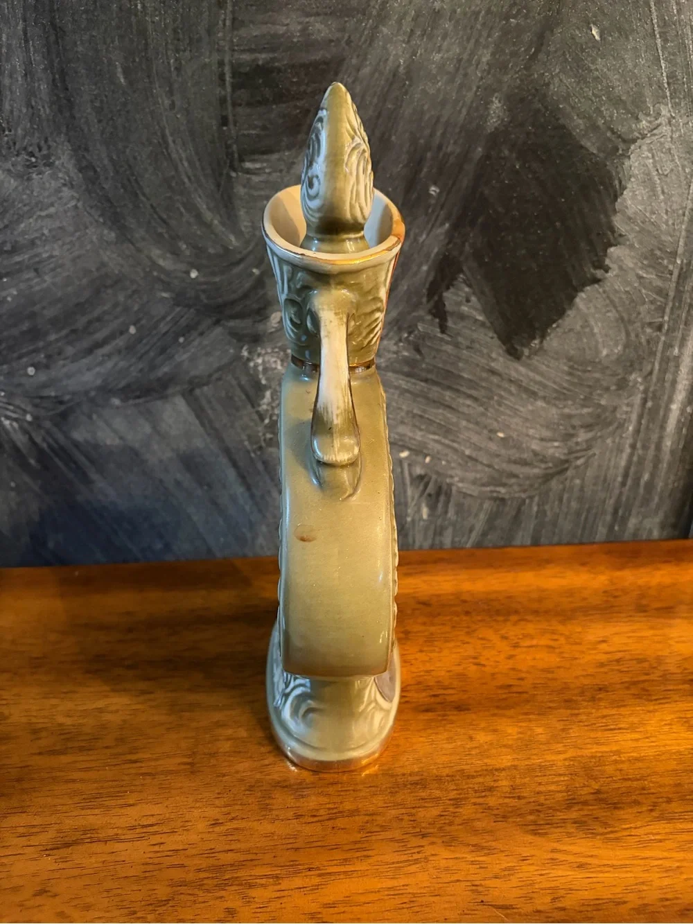 Vintage Decorative Floral  Bottle Pitcher - Yellow Roses